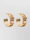 Fendi Forever Small Hoop Earrings With Embossed Ff Motif Accessories