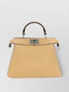Fendi Small Leather Shoulder Bag With Top Handle