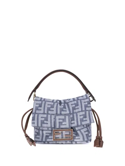 Fendi Small Mamma Baguette Shoulder Bag In Blue