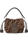 Fendi Tobacco Mamma Baguette Shoulder Bag In Brown