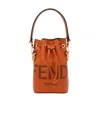Fendi Small Mon Tresor Bucket Bag In Brown