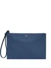 Fendi Small Peekaboo Flat Clutch Bag In Blue