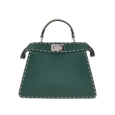 FENDI SMALL 'PEEKABOO ISEEU' LEATHER BAG