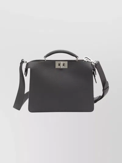 Fendi Small Peekaboo Iseeu Shoulder Bag In Gray