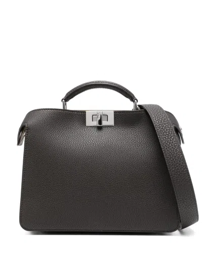 Fendi Small Peekaboo Iseeu Tote Bag In Brown