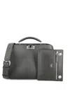 Fendi Small Peekaboo Iseeu Tote Bag In Gray
