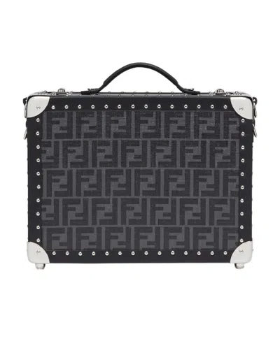 Fendi Small Rigid Suitcase In Black