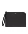 Fendi Small Selleria Clutch Bag In Black