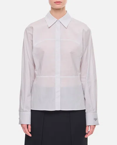 Fendi Small Striped Shirt In White