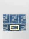 Fendi Micro Trifold Baguette Wallets And Card Holders Light Blue