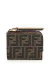 Fendi Small Wallet Sl Zucca Jacqu Wallets Brown In Brown