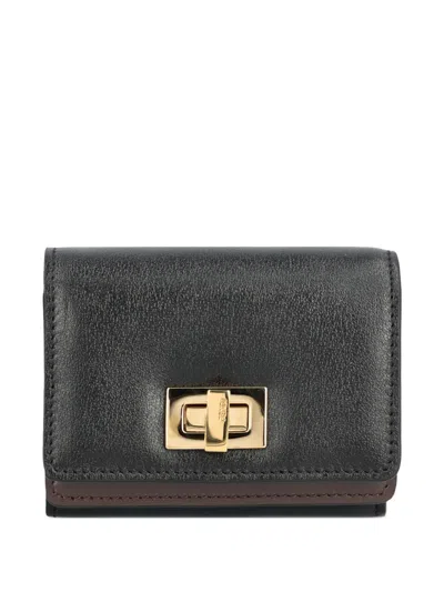 Fendi Small Way Trifold Wallet In Black
