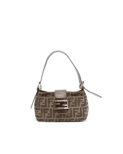 Fendi Small Zucca Bag In Brown
