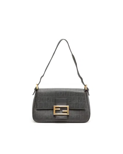 Fendi Small Zucca Mamma Bag In Gray