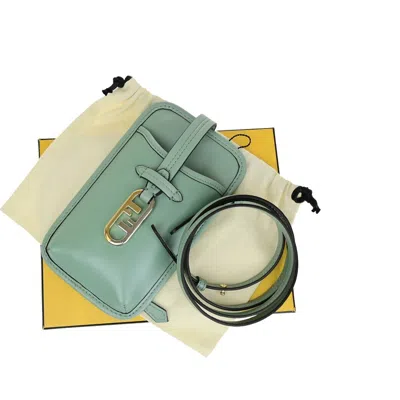 Pre-owned Fendi Smartphone Case Leather Green Leather Bag ()