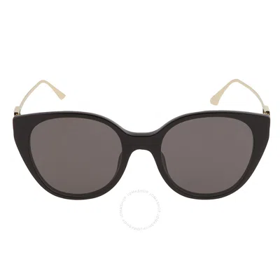 Fendi Smoke Cat Eye Ladies Sunglasses Fe40047i 01a 54 In Black