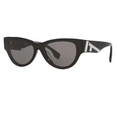 Fendi Smoke Cat Eye Ladies Sunglasses Fe40135f 01a 00 In Black