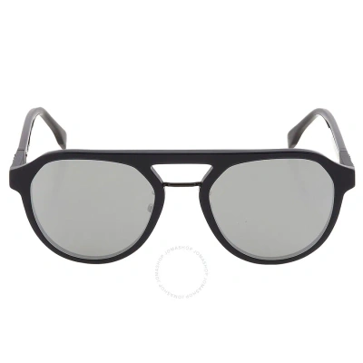 Fendi Smoke Mirror Pilot Men's Sunglasses Fe4003un 20c 54 In Grey