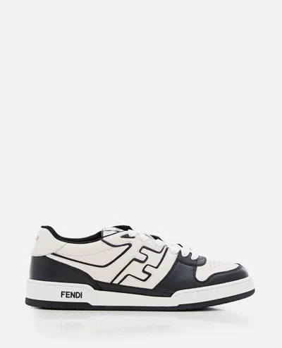 FENDI WHITE AND BLACK FENDI MATCH SNEAKERS