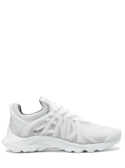 Fendi Tag Sneakers In Bian+uwhi+vapor Uwhi