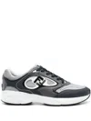 Fendi Forward Lace-up Sneakers In Grey