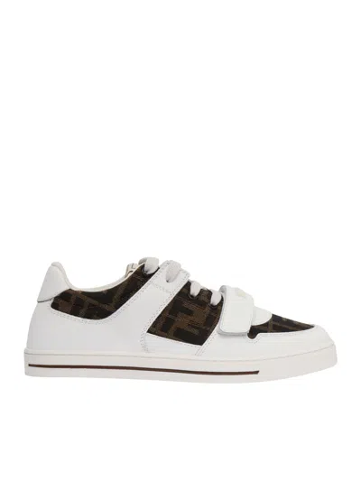 Fendi Kids' Sneakers In White