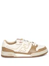 Fendi Leather Sneakers With Ff Lateral Logo
