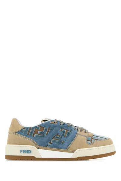 Fendi Multicolor Fabric Sneakers In Cara+indi+anic+arona