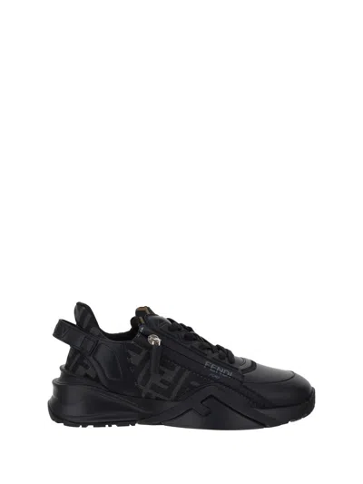 Fendi Men Flow Running Sneakers In Animal Print