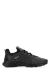 Fendi Tag Technical Mesh Running Sneakers In Black