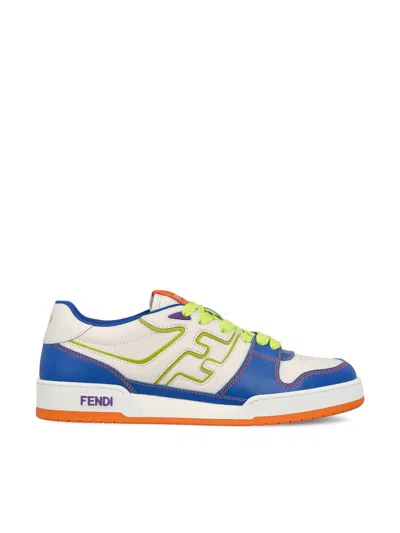 Fendi Match Sneakers In Blue