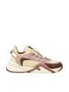 Fendi Flow Colorblock Suede Runner Sneakers In Des+rais+mauv+seacre