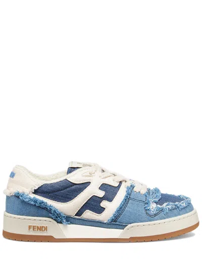 Fendi Sneakers  Match In Blue
