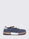 Fendi Match Jacquard Ff Sneaker Blue In Blue