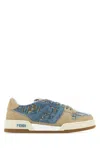Fendi Women Logoed Sneakers In Blue