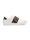 Fendi Sneakers In Nappa Con Maxi Velcro Ff In White