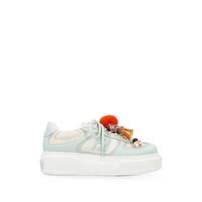 Fendi Sneakers Light Blue In Multi