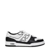 Fendi Leather Sneakers With Ff Lateral Logo In Black