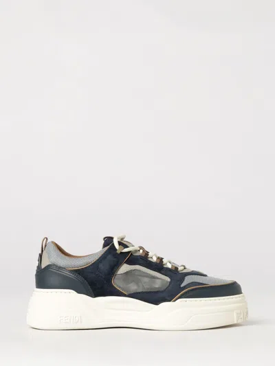 Fendi Sneakers Men Color Blue