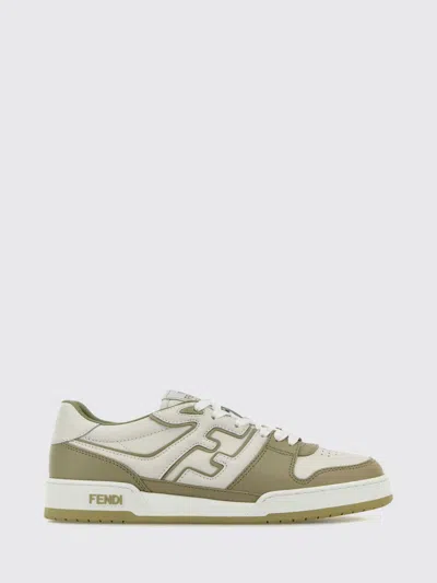 Fendi Lace-up Sneakers For Men In Green