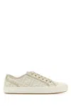 Fendi Women Embroidered Nylon Blend Dominio Sneakers In Multi
