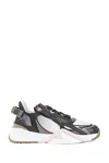 Fendi Gradient Black Tech Fabric Low-tops In Multicolor