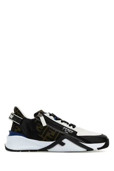 Fendi Mania Flow Runnning Sneakers In Multicoloured
