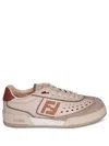 Fendi Match Womans Sneakers In Neutral