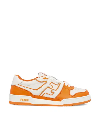 Fendi Sneakers In Orang+white+oran