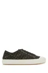 Fendi Women Embroidered Nylon Blend Dominio Sneakers In Printed