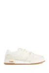 Fendi Match Ff Jacquard And Leather Sneakers In White