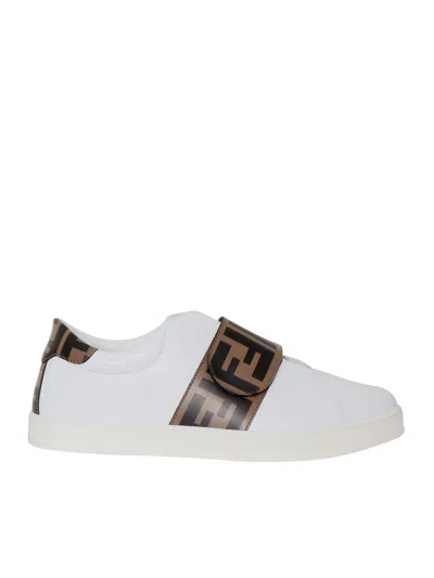 Fendi Kids' Sneakers In White