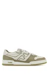 Fendi Leather Sneakers With Ff Lateral Logo In White
