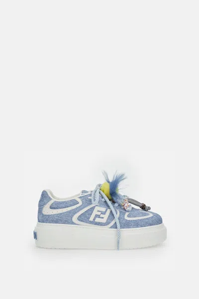 Fendi Sneakers With Charms In Blue
